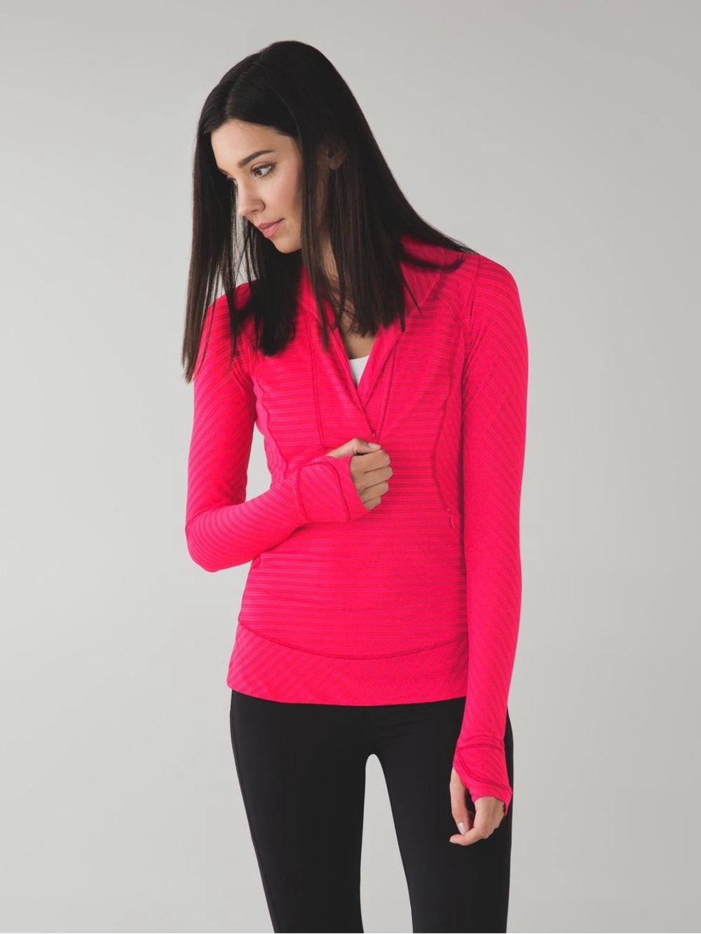 Lululemon Think Fast Pullover
Double Trouble Stripe Boom Juice Deepest Cranberry